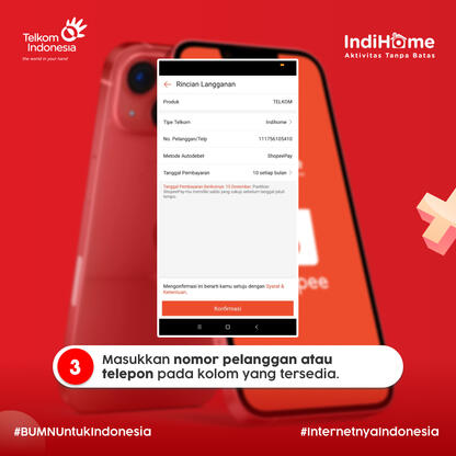 Masukkan No Indihome